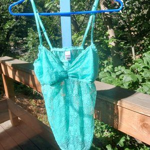 Vintage Bongo camisole, sea-foam green, tank top, 1990s
